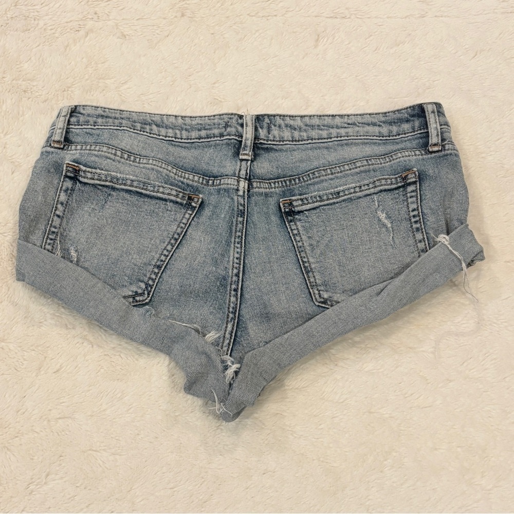 Silver Jeans 29 (6/8) Hello Shorty Women’s Denim Jeans Shorts Button Fly Flaw - Picture 7 of 12